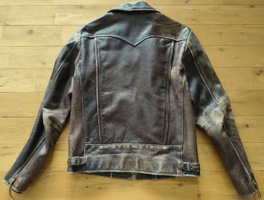 LVC Levi's リーバイス シボ革 レザージャケット 茶 M - メルカリ