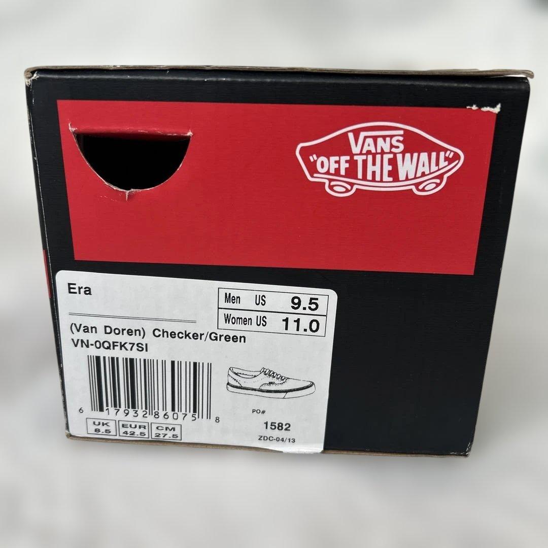 VANS Era Van Doren チェッカー/グリーン 27.5cm