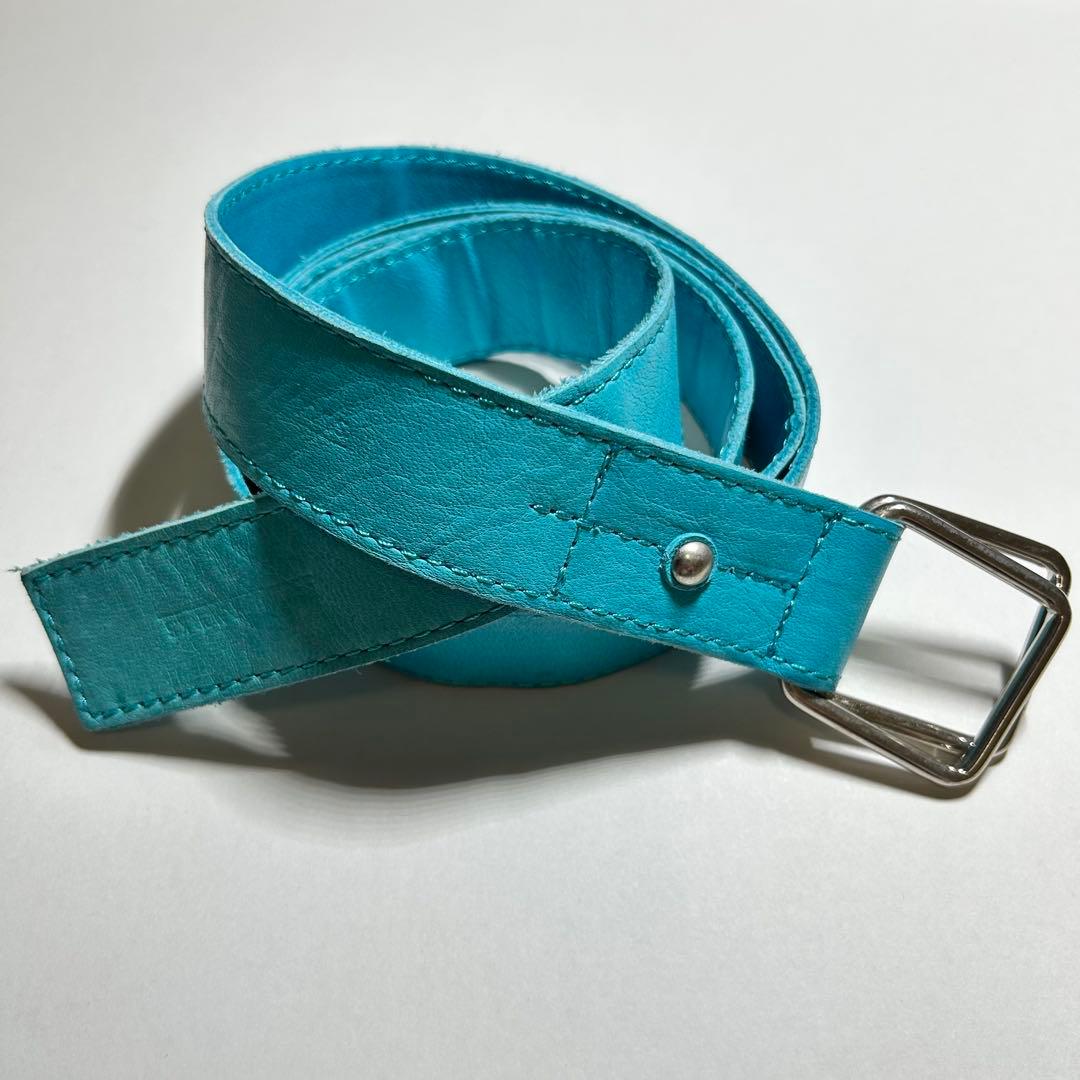 桜井着】フランシストモークス ベルト ターコイズブルー