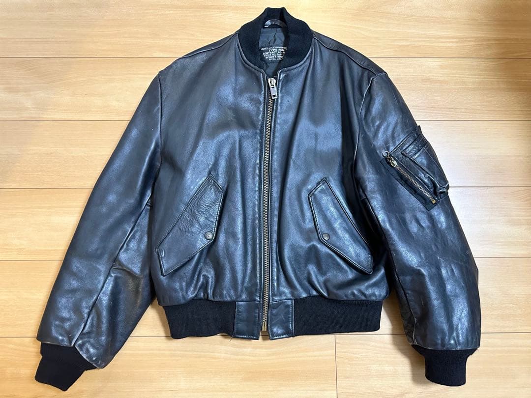 USA製SCHOTT BROS.N.Y.C.U.S.A. MA-1 レザー USA製SCHOTT BROS.N.Y.C.U.S.A. MA-1 レザー - メルカリ