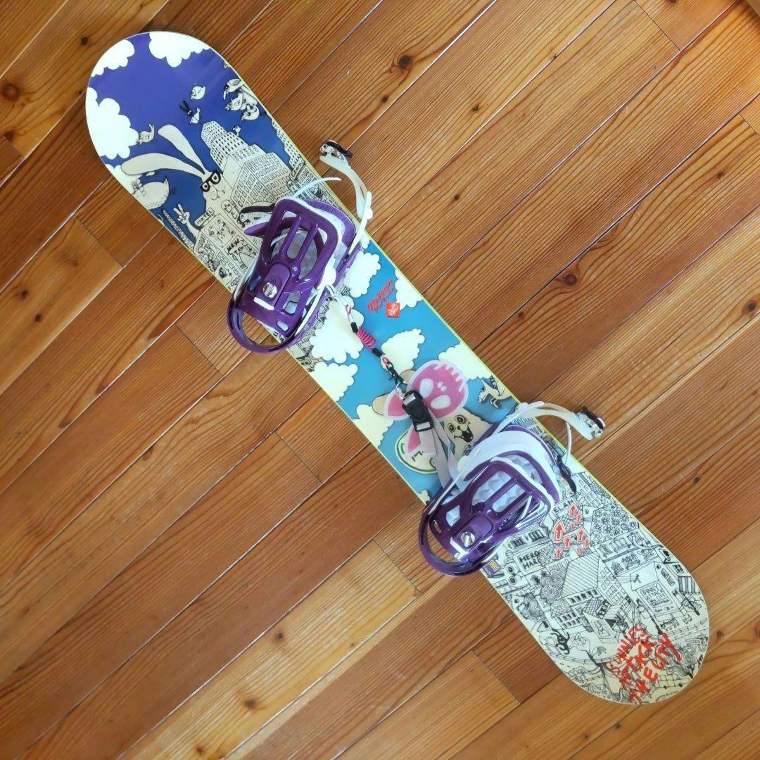 カラフル スノーボード 143cm+ビンディング 楽天市場】ビジョンピークス(VISIONPEAKS) スノーボード 3点セット