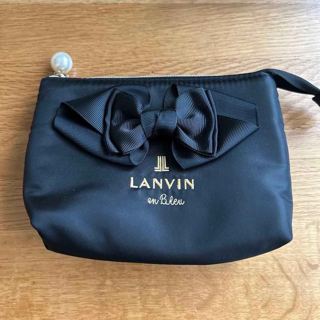 ☆新品☆ ランバンオンブルー ポーチ リボン - メルカリ
