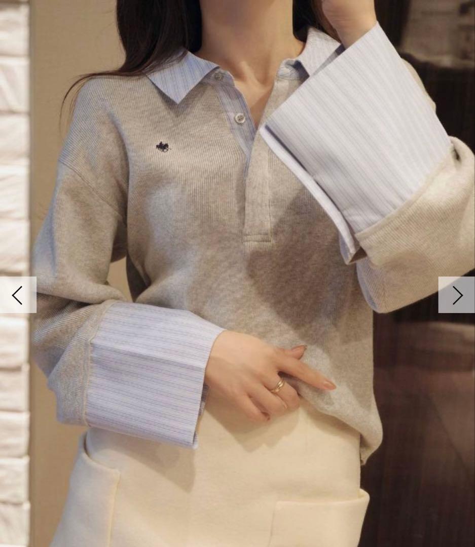 トップス LAGUNAMOON polo LAGUNAMOON（ラグナムーン） ブラウス シャツ 「POLO BCSコラボ