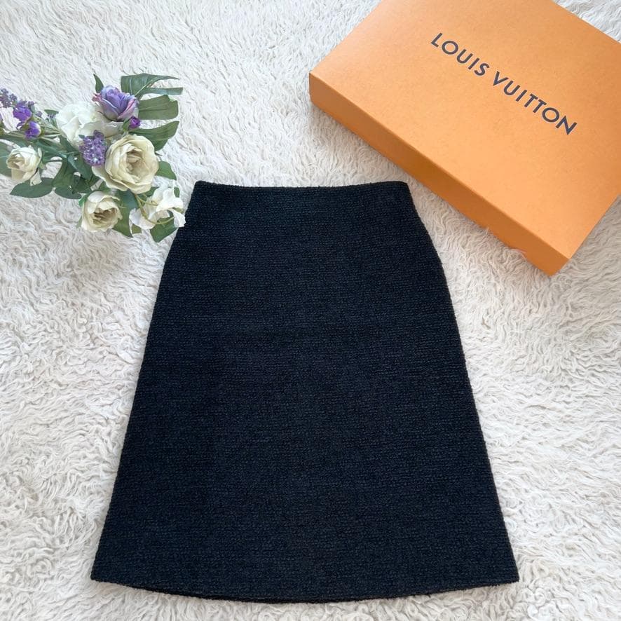 極美品★LOUIS VUITTON★現行★上質ツイード★Aライン★スカート 極美品☆LOUIS VUITTON☆現行☆上質ツイード☆Aライン☆スカート