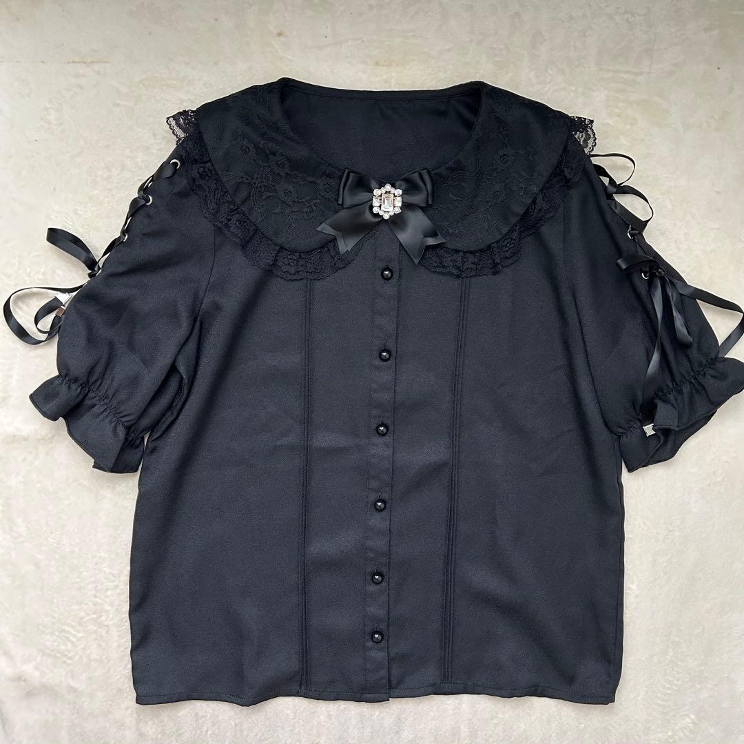 地雷 マーズ ブラウス フリル 十字架 ノエミー リボン スカパン