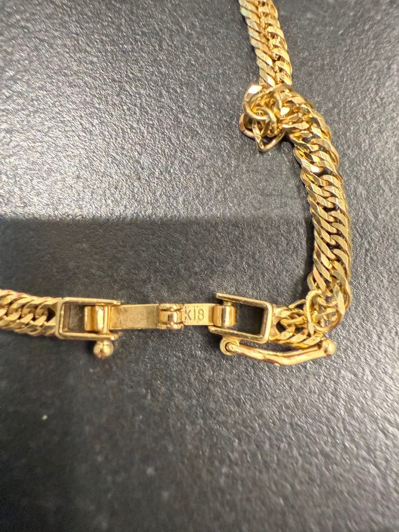 喜平 K18 ネックレス 12面トリプル50cm 12.4ｇ