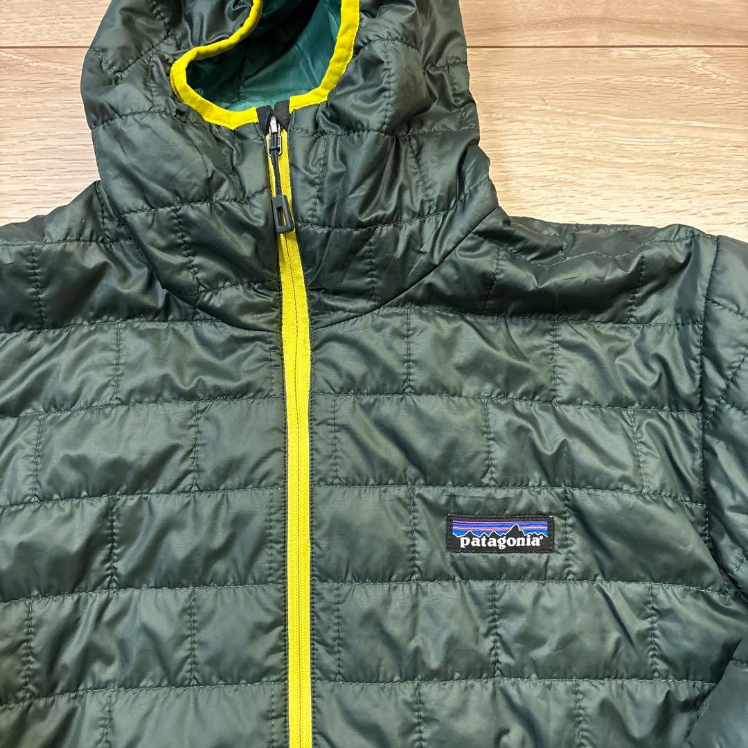 パタゴニア ナノパフ プルオーバーフーディ XS オリーブグリーン