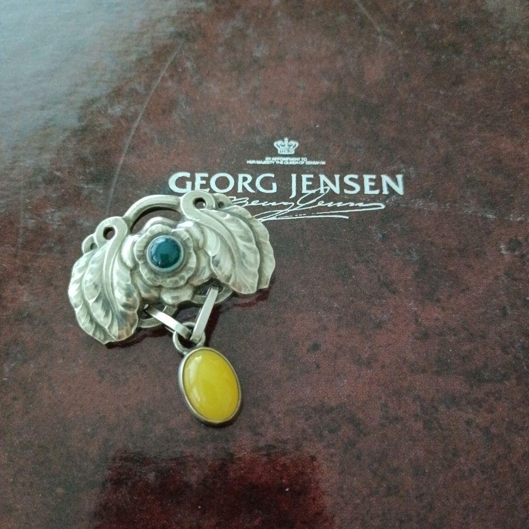 超美品　ジョージジェンセン　2008年　色石　揺れるブローチ 超美品 ジョージジェンセン 2008年 色石 揺れるブローチ - メルカリ