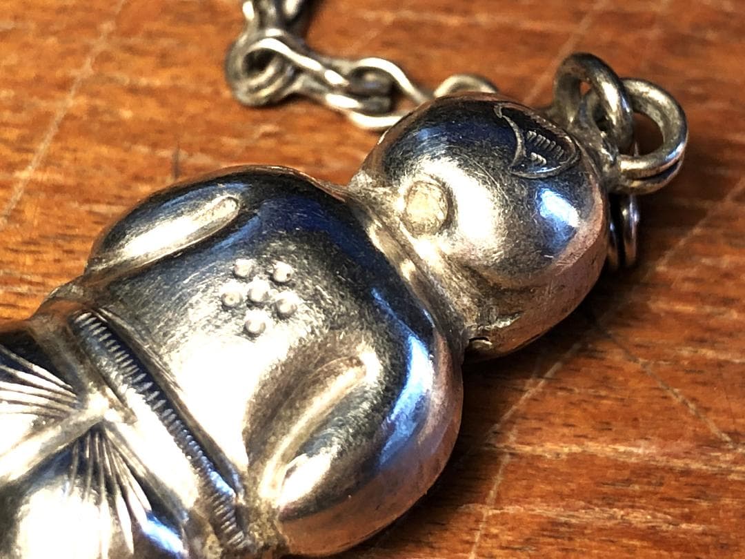 清朝時代 银小人 】 アクセサリー 陝西省文物 中華古玩