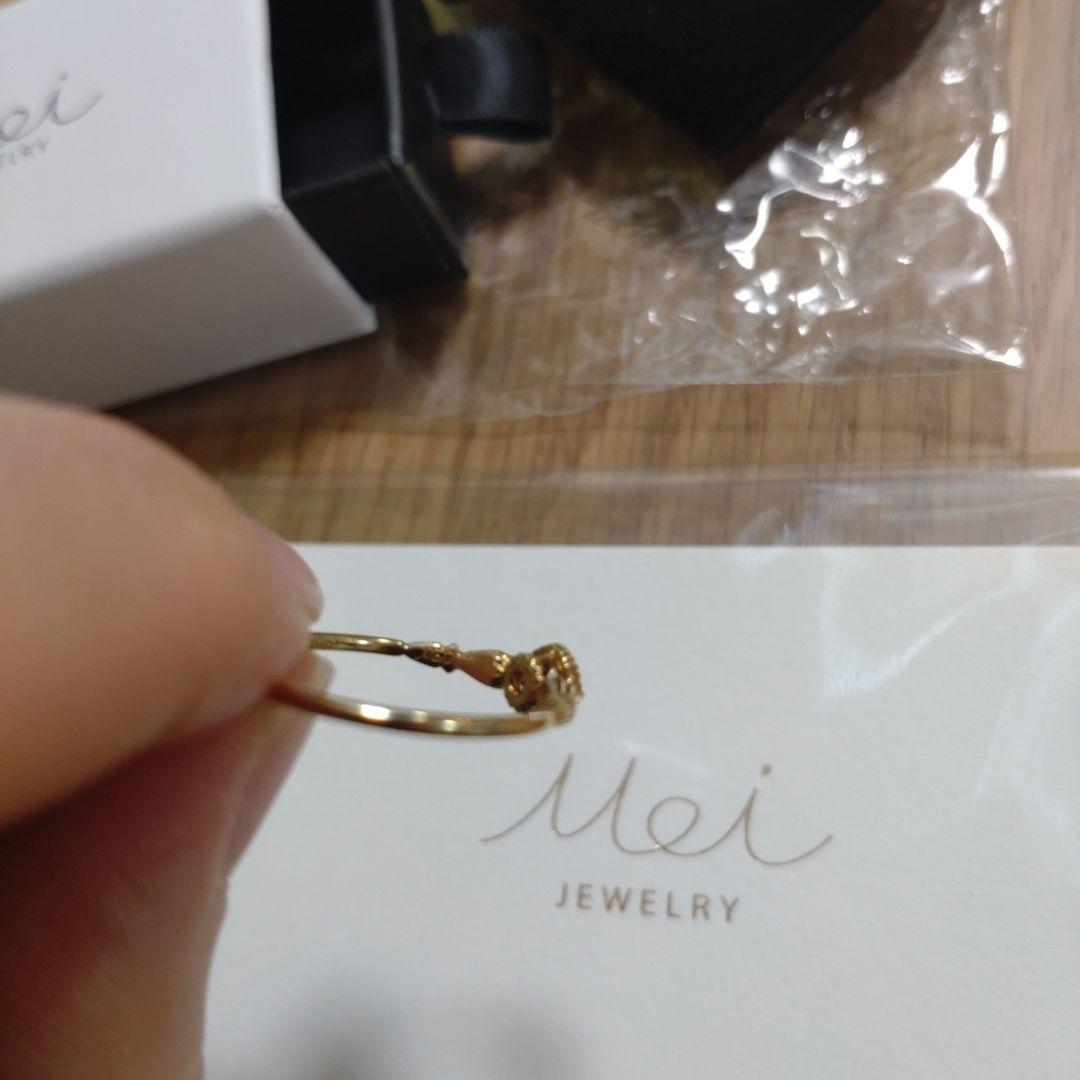 Mei jewelry K18YG ブラウンダイヤ ローズカット リング