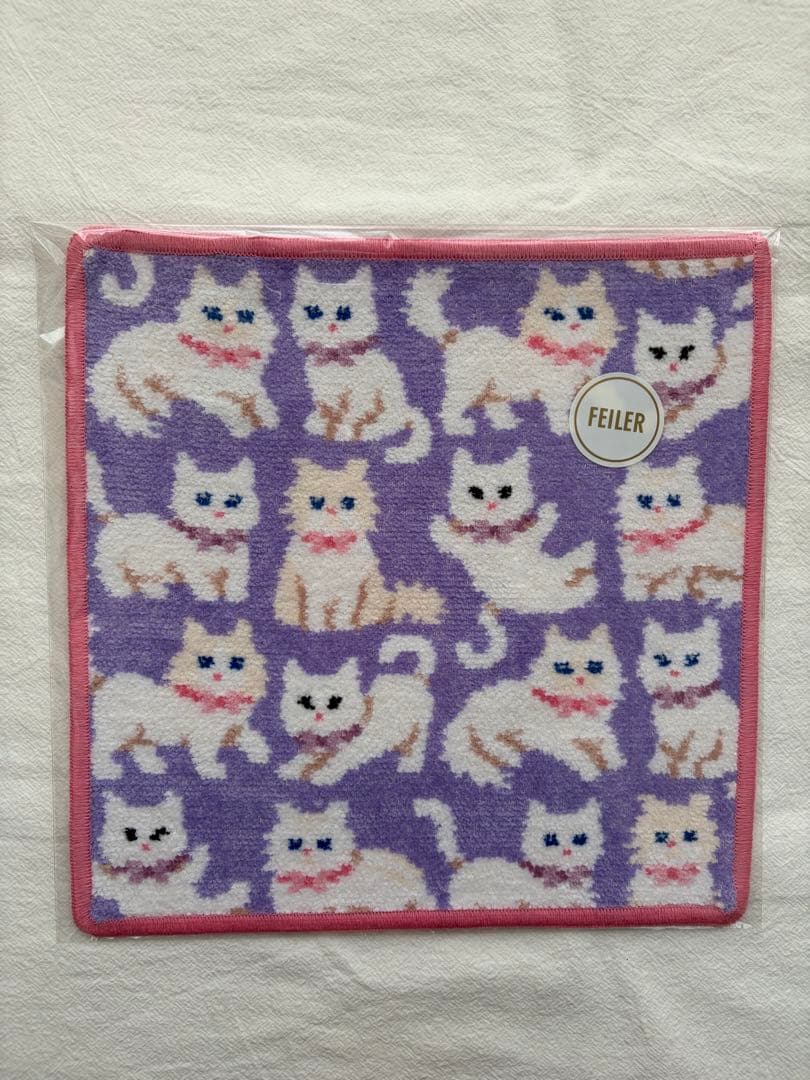新品未使用】フェイラー モフモフネコチャン ハンカチ WEB限定 - メルカリ