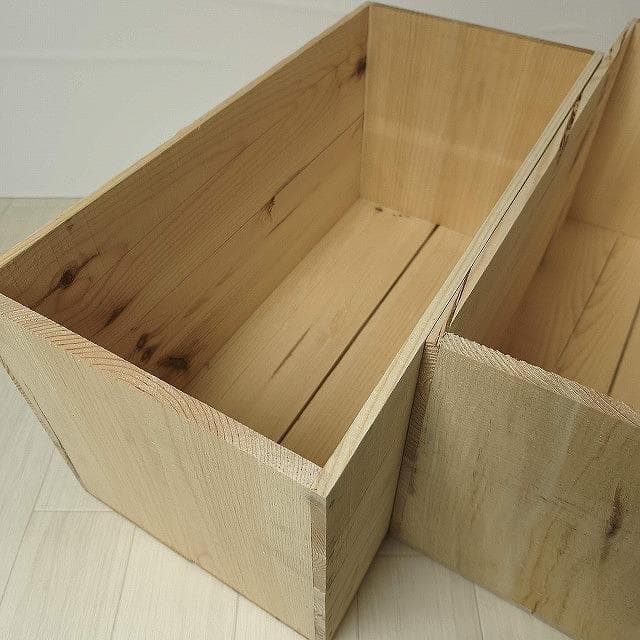 《訳アリ持ち手無しりんご箱》６箱セット 訳ありりんご箱　新品未使用ですが訳アリ