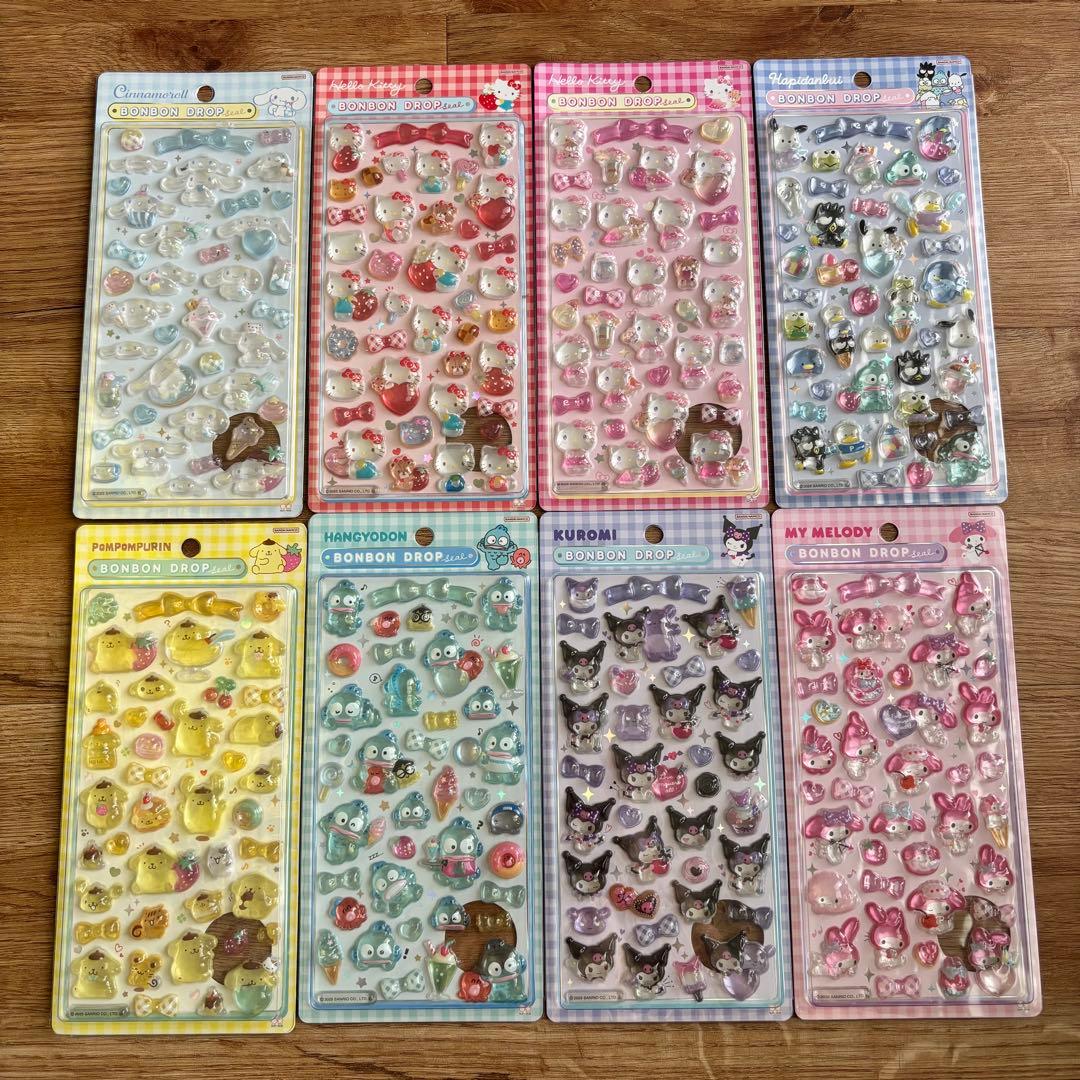 ボンボンドロップシール 正規品 サンリオ第二弾 8枚 コンプリート