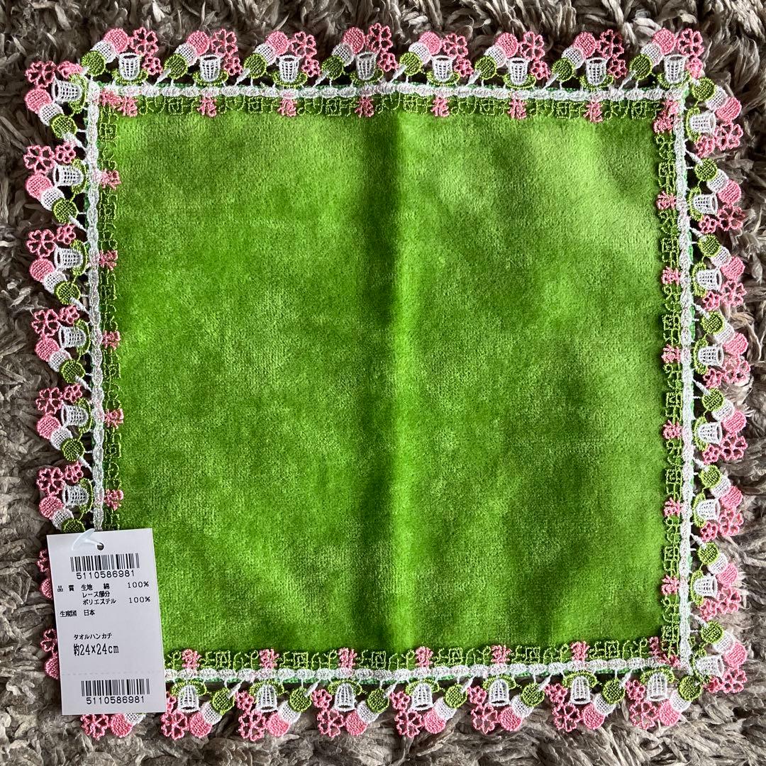 ピーチ 桜 苺 口福ボックス 婦人画報別注 近沢レース ハンカチ 花より