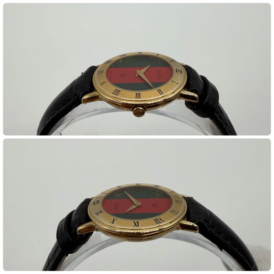 稼働/新品ベルト✨グッチ 腕時計 3000L シェリーライン QZ