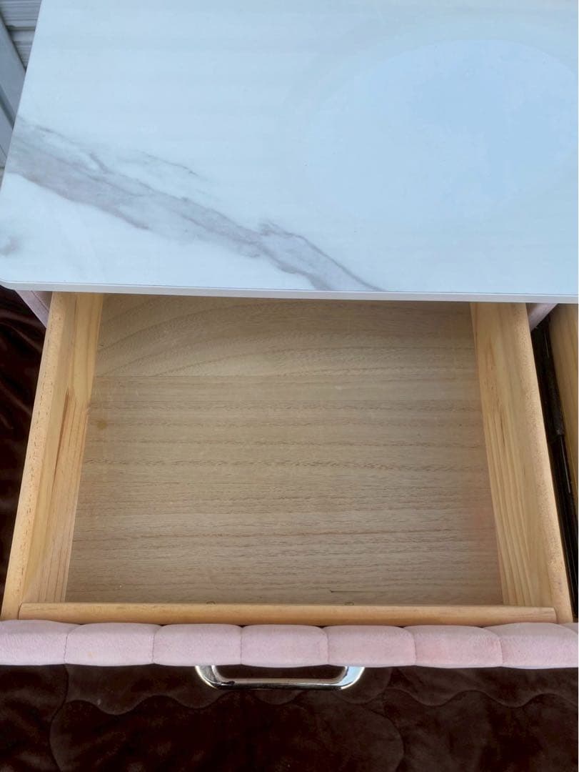 雨宮様専用】大理石風 ドレッサーセット 鏡付き※椅子はつきません。