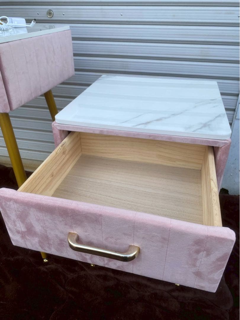 雨宮様専用】大理石風 ドレッサーセット 鏡付き※椅子はつきません。