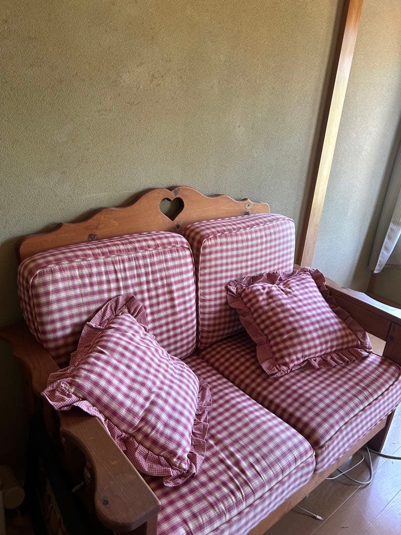 ヨ*フ様 【Enfants】赤と白のチェック柄ソファ【引越しのため今月中】 ヨ*フ様 【Enfants】赤と白のチェック柄ソファ【引越しのため今月中