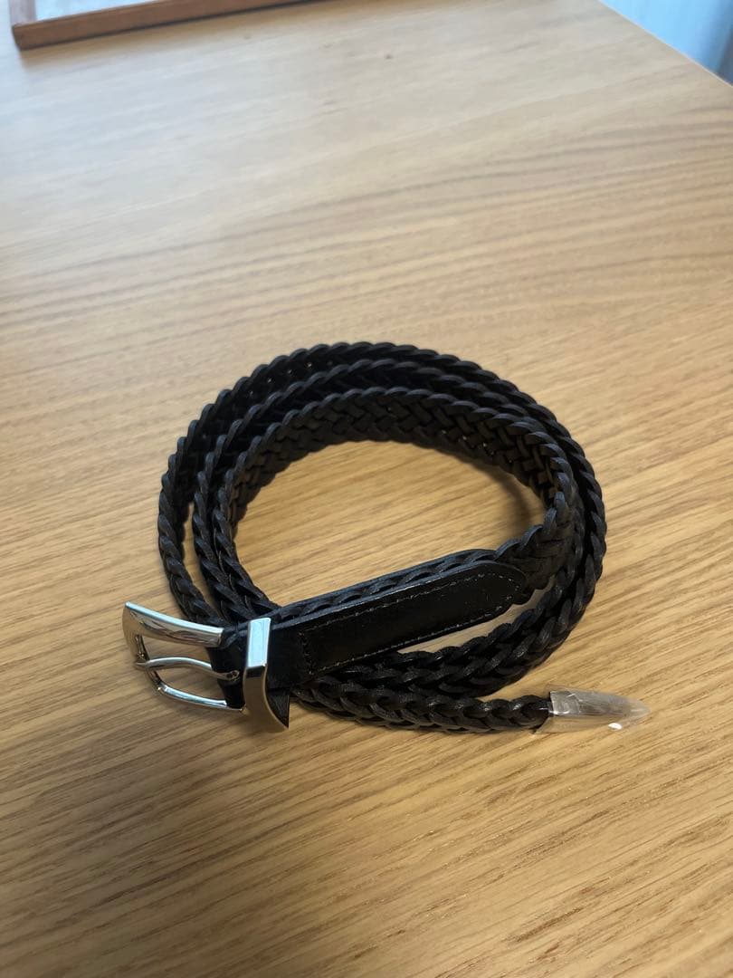 MBハイエンドレザー ナローメッシュベルト（シルバー） ついに再販！手編みメッシュで3点尾錠の高級仕様！MBハイエンドレザー