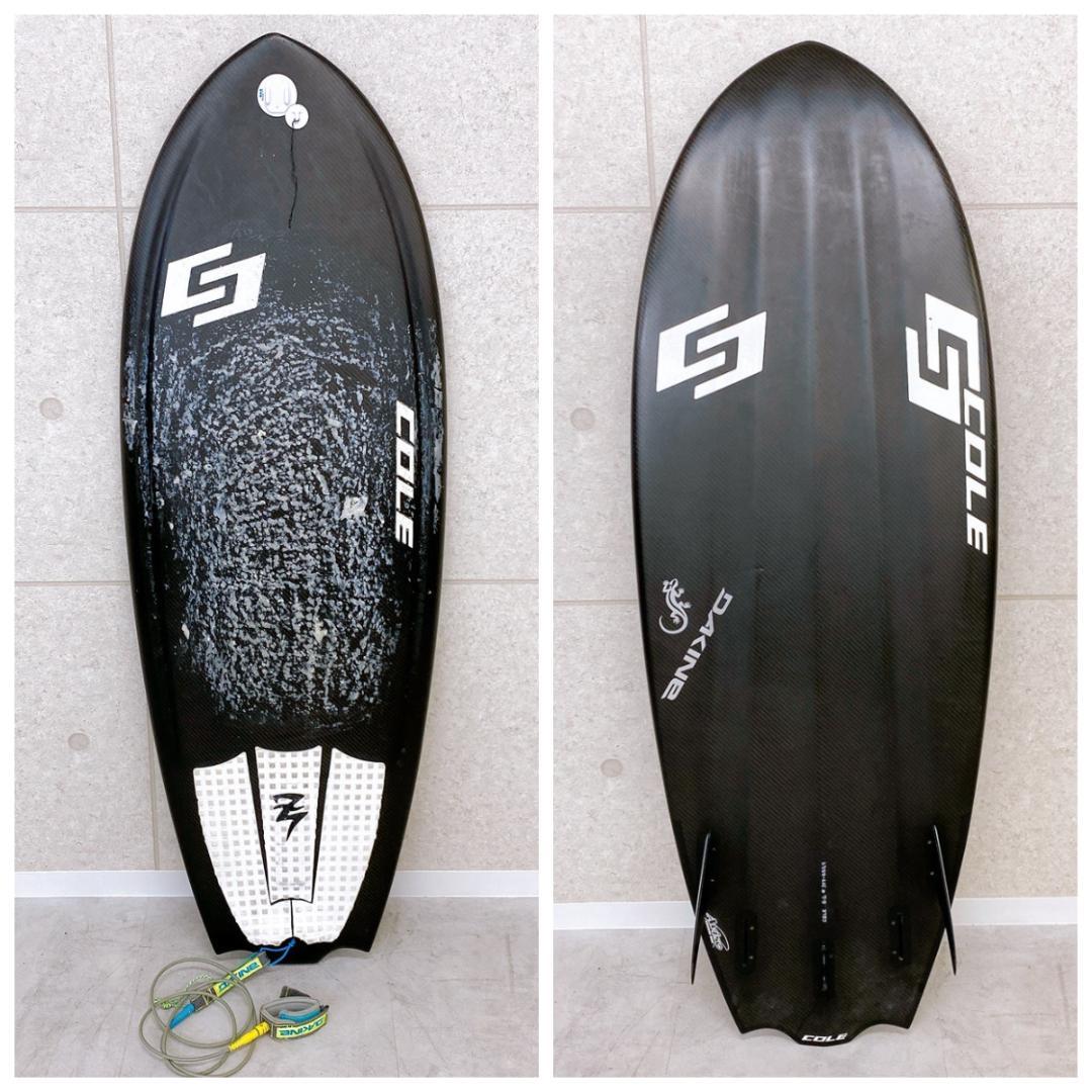 COLE サーフボード 5’2 カーボン仕様 リーシュコード付き 中古 COLE サーフボード 5'2 カーボン仕様 リーシュコード付き 中古 COLE