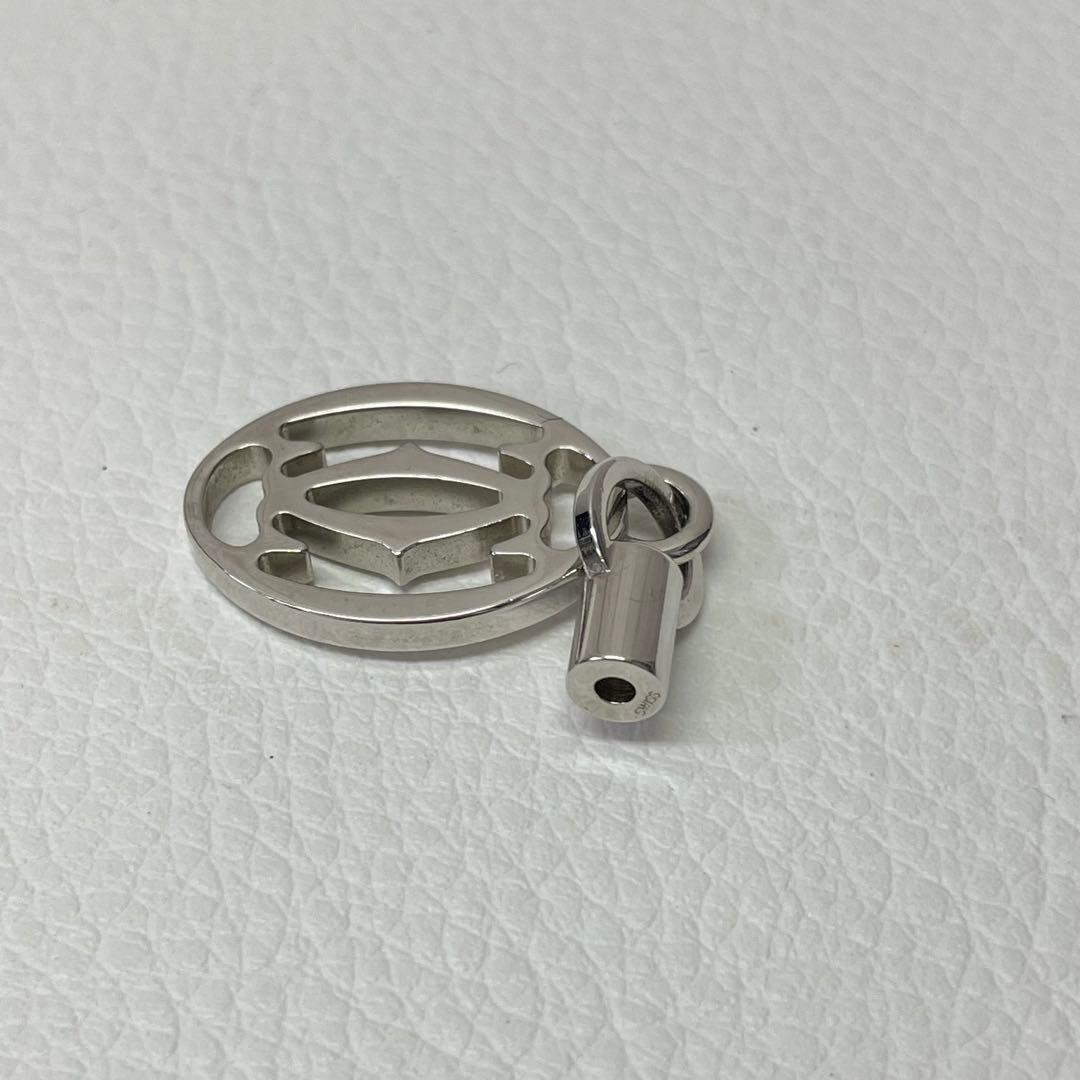 Cartier ストラップトップ シルバーオーバル型キーホルダー - メルカリ
