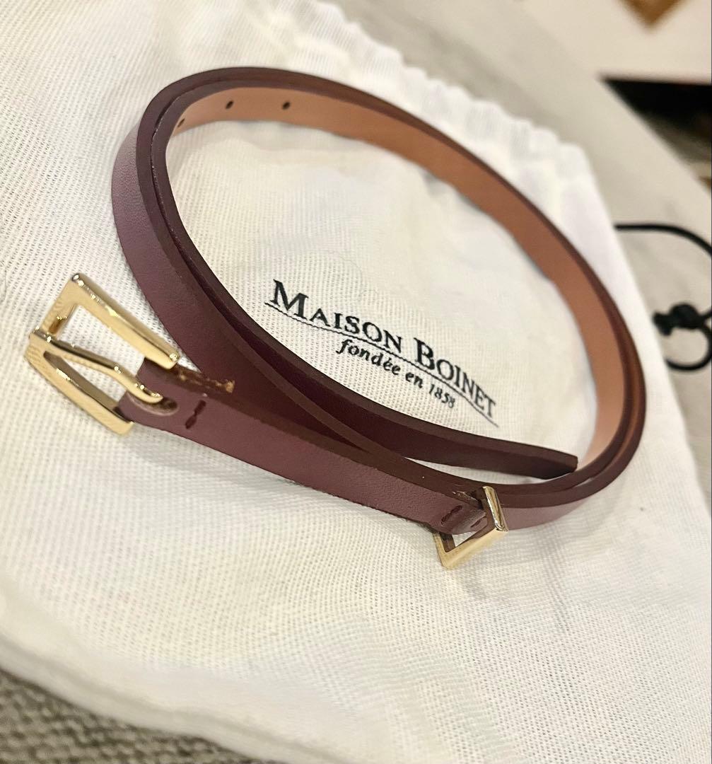 【超美品】メゾンボワネ MAISON BOINET 90989G レッドブラウン 楽天市場】maison boinet（ベルト・サスペンダー｜バッグ・小物