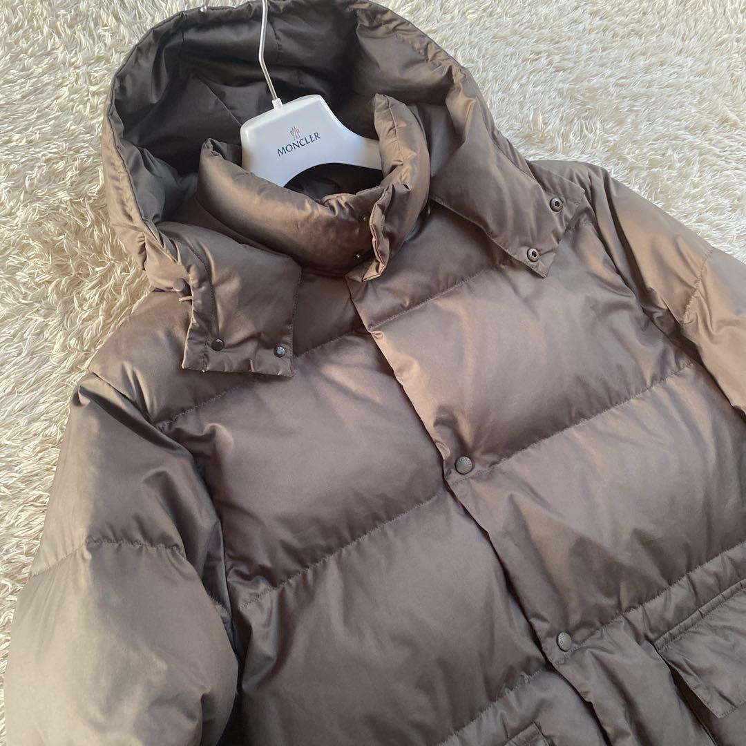 美品 青タグ モンクレール ダウン パリス フランス製 サイズ2 オリーブ