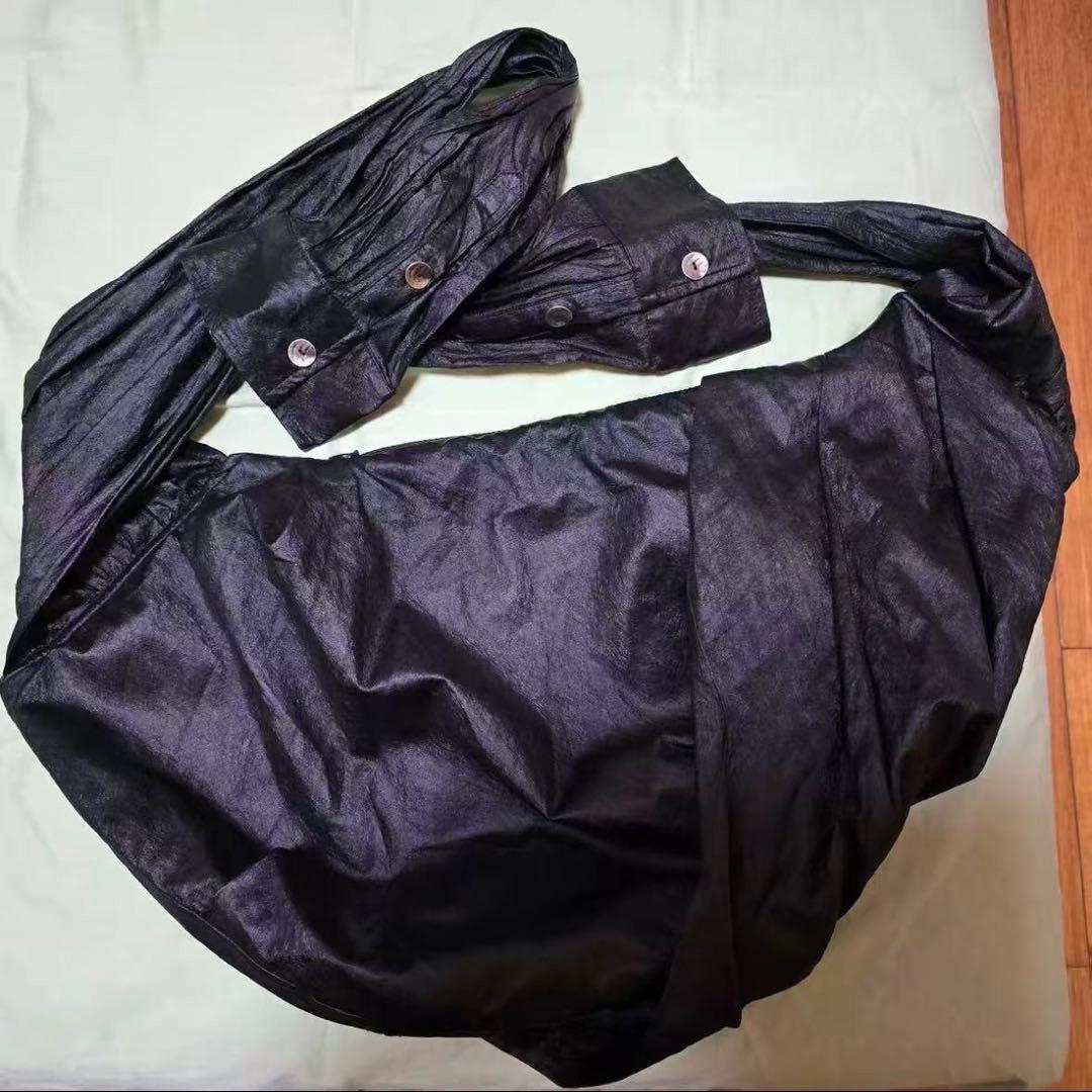 Simple Project プリーツ ショルダーバッグ 黒 - メルカリ