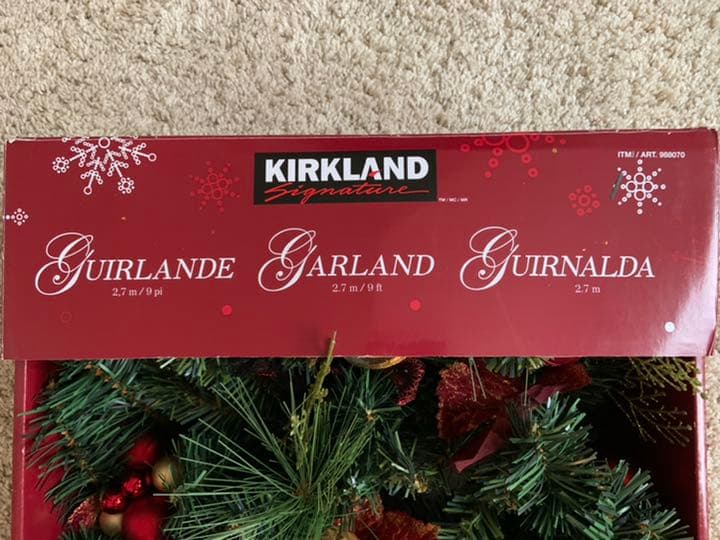 コストコ クリスマス ガーランド 赤系 - メルカリ