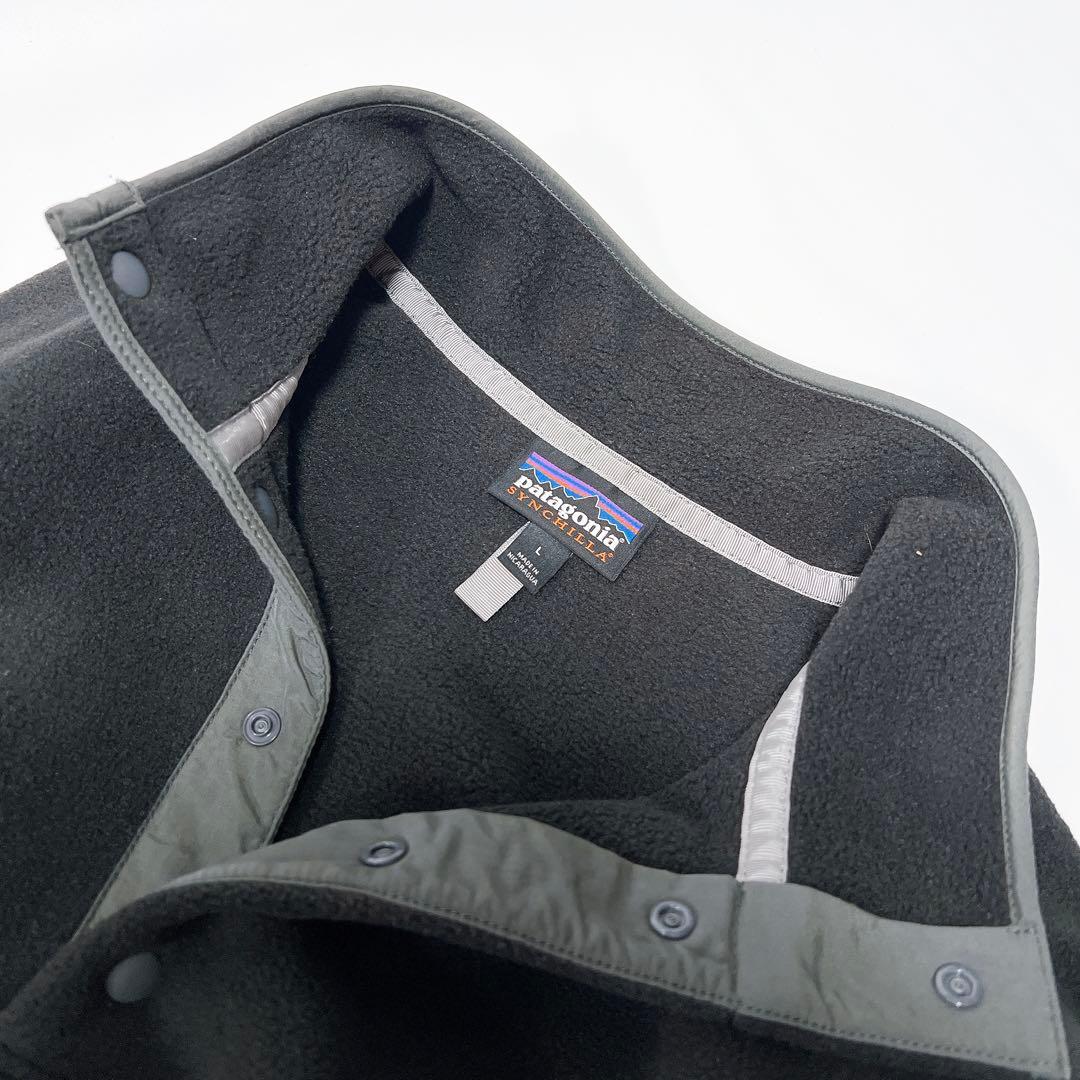 美品》パタゴニア シンチラスナップTプルオーバー ダークグリーン L