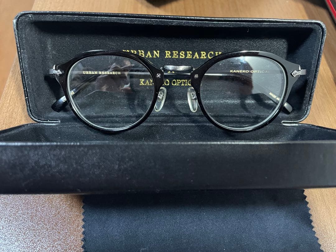 千*葉様 金子眼鏡　URBAN RESEARCH ブラックフレーム メガネ ケー 楽天市場】アーバンリサーチ メガネフレーム 別注 KANEKO OPTICAL