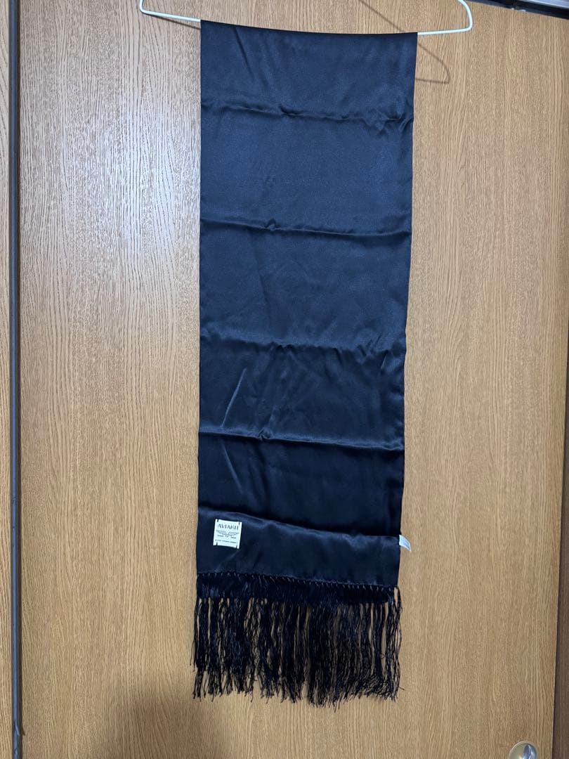 Lewis Leathers AVIAKIT シルクスカーフ（ブラック） AVIAKIT Smooth Silk Scarf Black