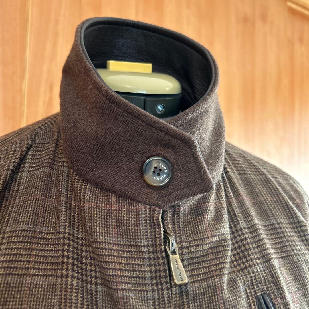 Loro Piana 鹿革レザー×カシミア リバーシブルジャケット メンズM