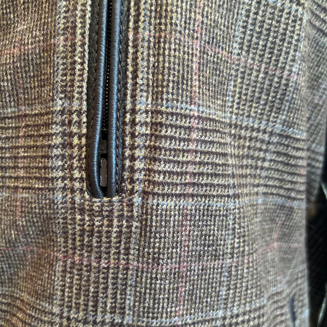 Loro Piana 鹿革レザー×カシミア リバーシブルジャケット メンズM