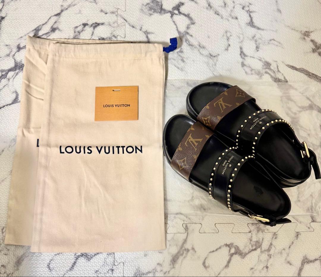 Louis Vuitton ルイヴィトン ローリエートライン 厚底サンダル 夏の定番ウェッジソール♪】ルイヴィトン サンダル 厚底 (Louis