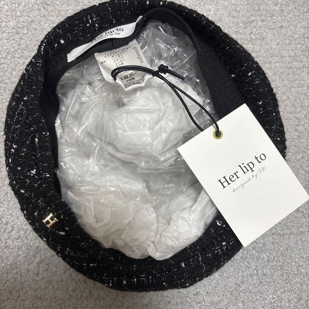 herlipto Tweed Beret ベレー帽 新品 - メルカリ