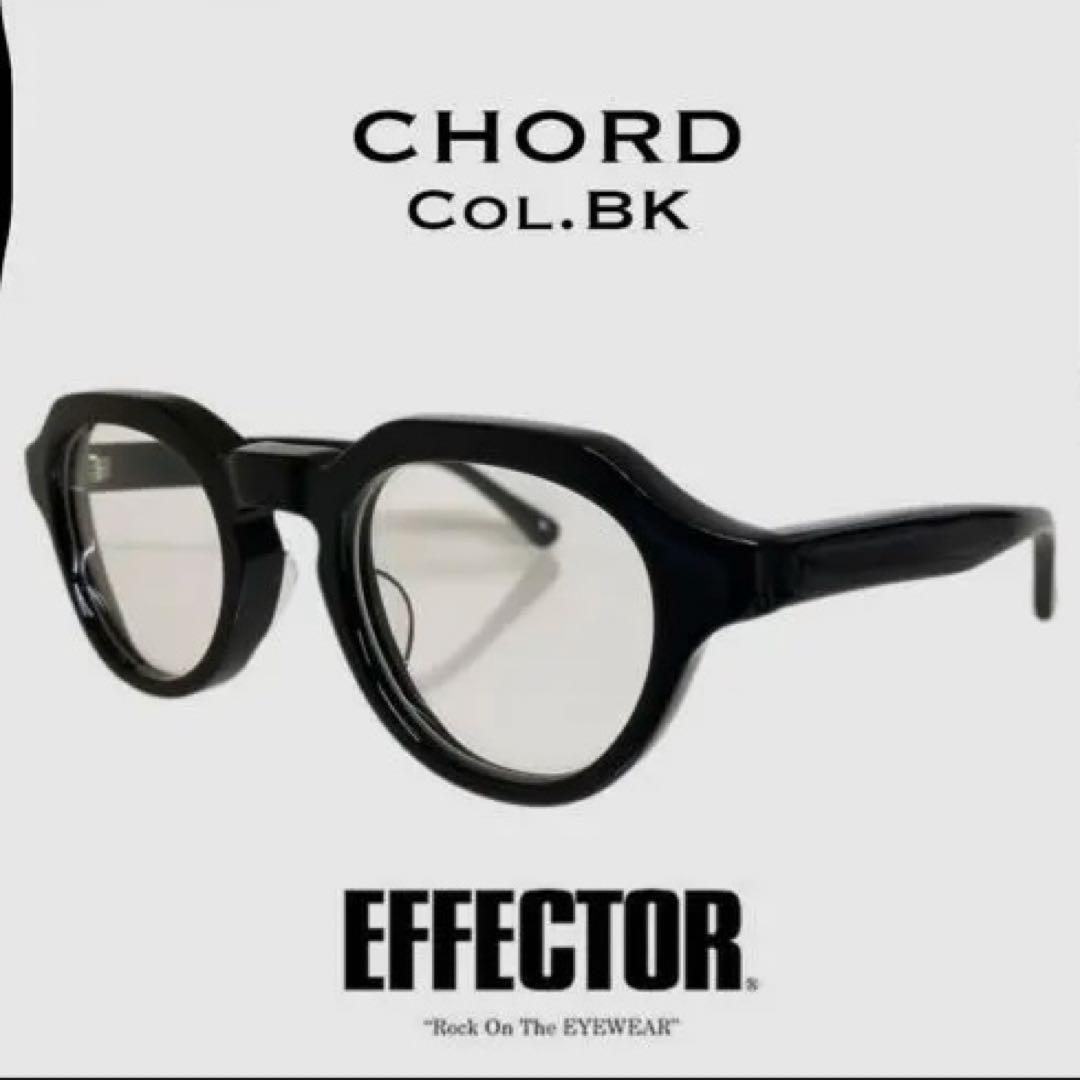 EFFECTOR CHORD ブラック メガネ　サングラス EFFECTOR エフェクター 眼鏡 サングラス CHORD コード BK (GY