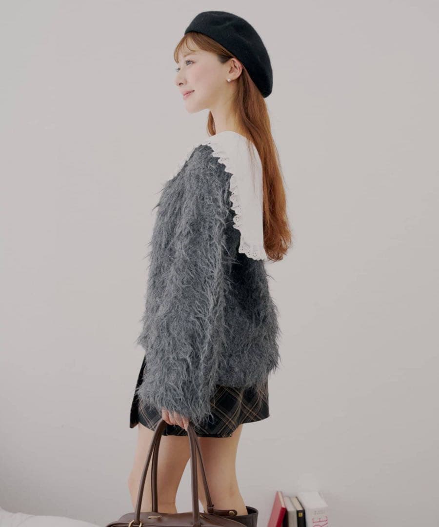 セーラー襟付きシャギールーズニット namiコラボ Chico - メルカリ