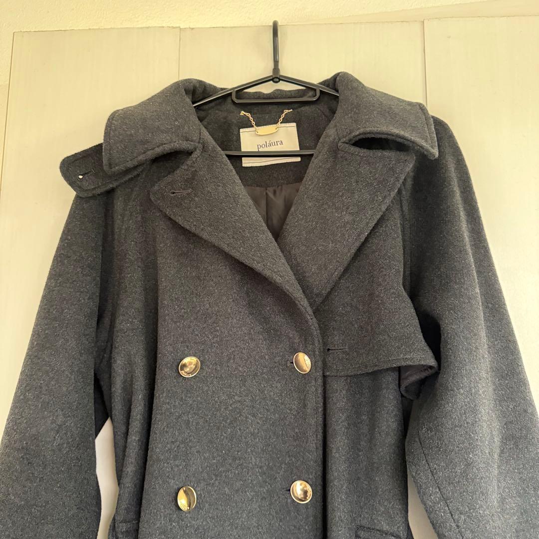 polaura ポローラ MANY WAYウールロングトレンチコート - メルカリ