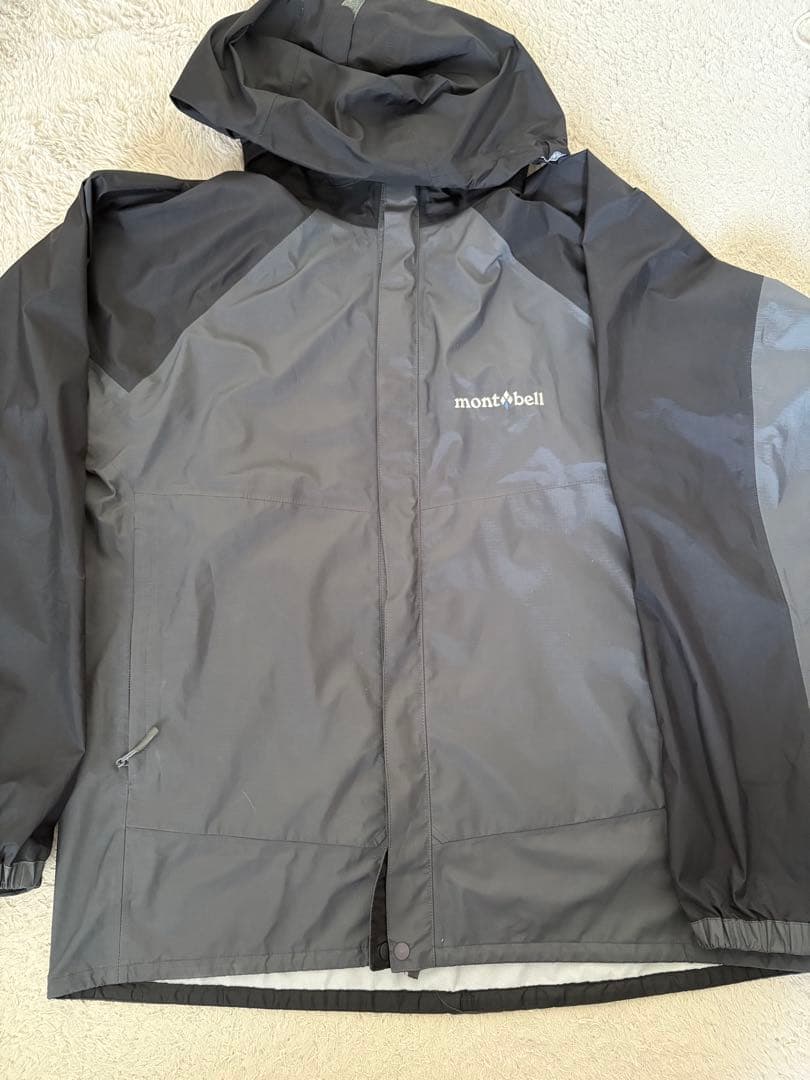 mont-bell サンダーパスジャケット ブラック×グレー セットアップ