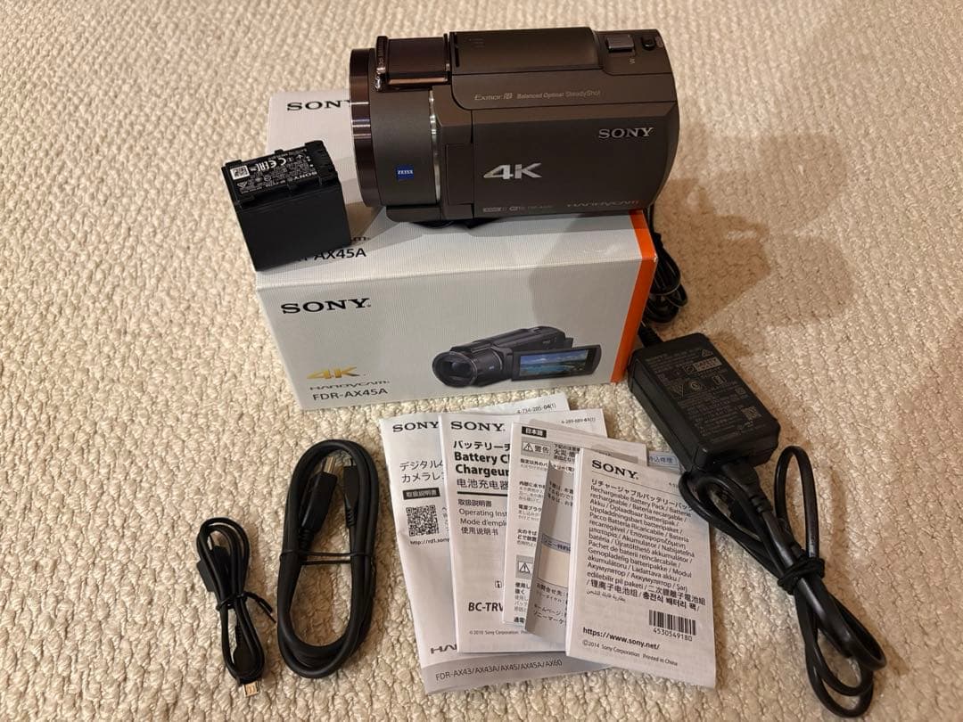 【chipstar0710】SONY FDR-AX45A SONY Video Camera FDR-AX45A 4K Handycam Digital Video Black w/Box