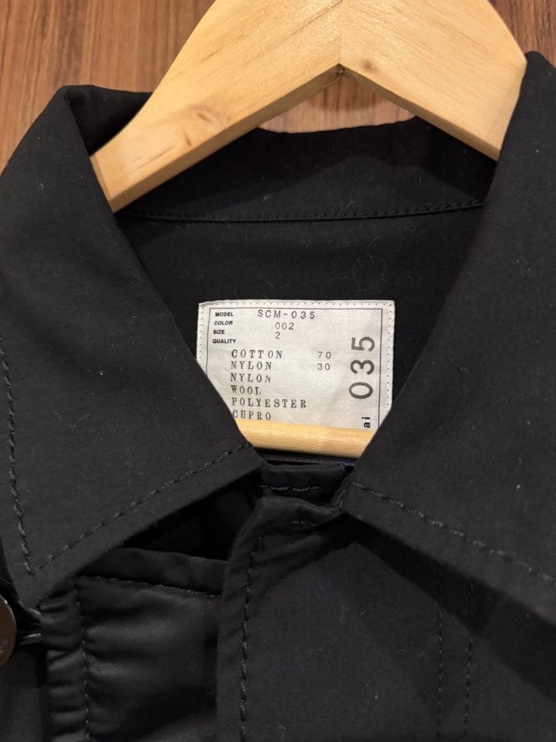 美品】sacaiサカイ ドッキングミリタリーコート SCM-035 サイズ2