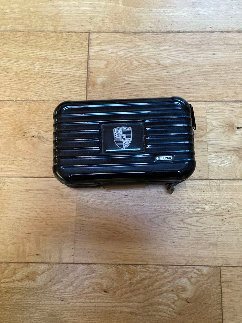 PORSCHE ポルシェ RIMOWA リモワ トラベルポーチ PORSCHE RIMOWA Pouch Accessory Travel Amenity Case Gray W18×D11