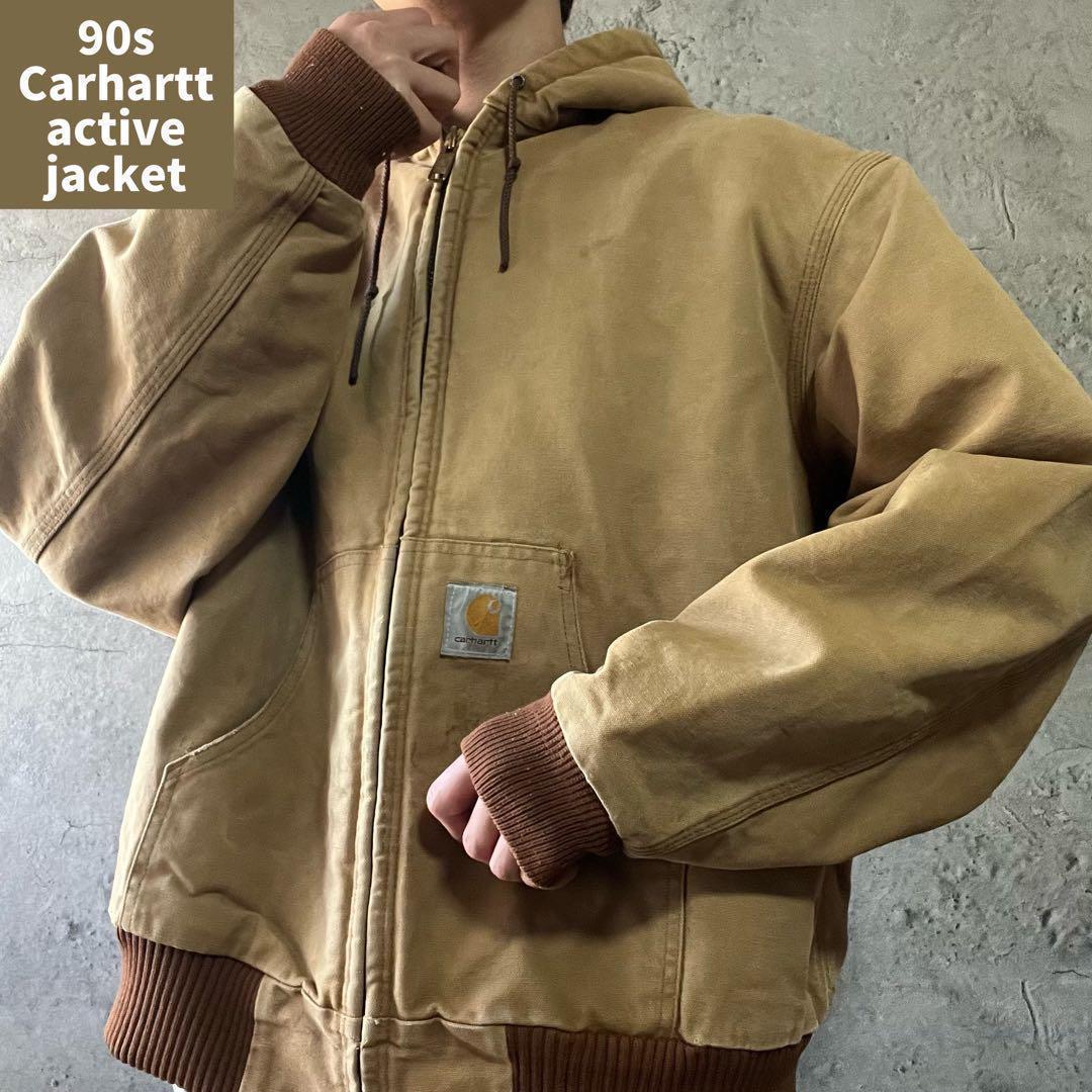 90s Carhartt カーハート アクティブダックジャケット パーカー XL