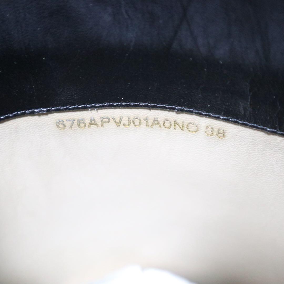 ヴァレンティノ レインブーツ 長靴 レース 刺繍 スタッズ ベルト