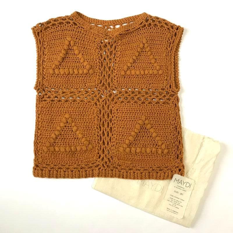 MAYDI マイディ HAND MADE ハンドメイド コットンニット ベスト - メルカリ
