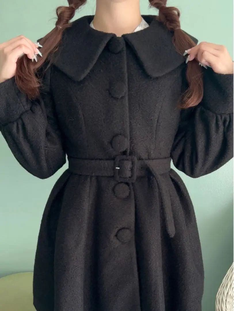 evelyn くるみ大襟コート - メルカリ