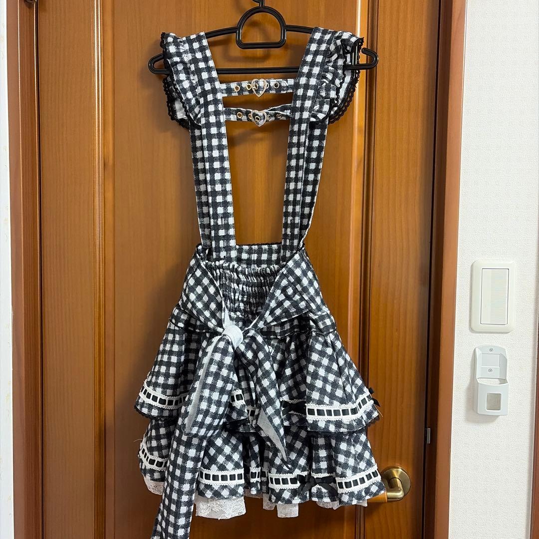 LIZLISA はしごリボンギンガムティアードスカパン - メルカリ