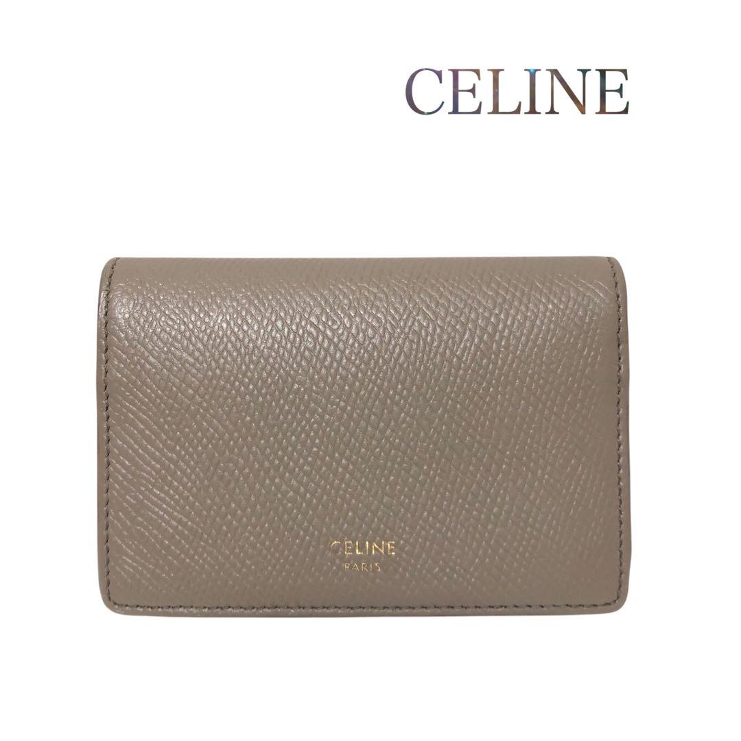 【美品】CELINE セリーヌ　名刺入れ　カードケース　パスケース CELINE（セリーヌ） カードホルダー Pocket Card Holder 10P462EEN