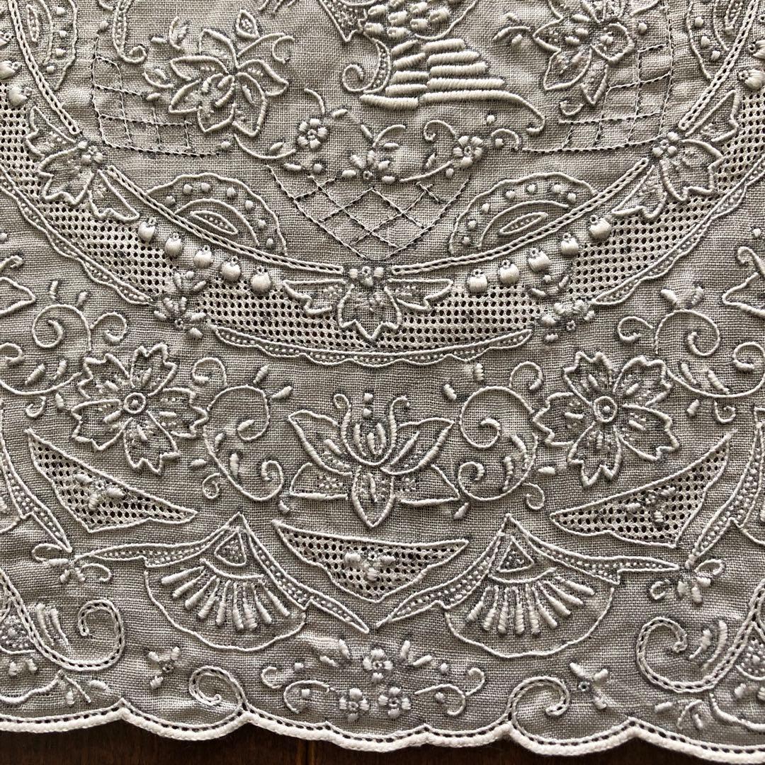 未使用 SWATOW ハンカチ 鳳凰 汕頭 手刺繍 スワトウ パッケージなし